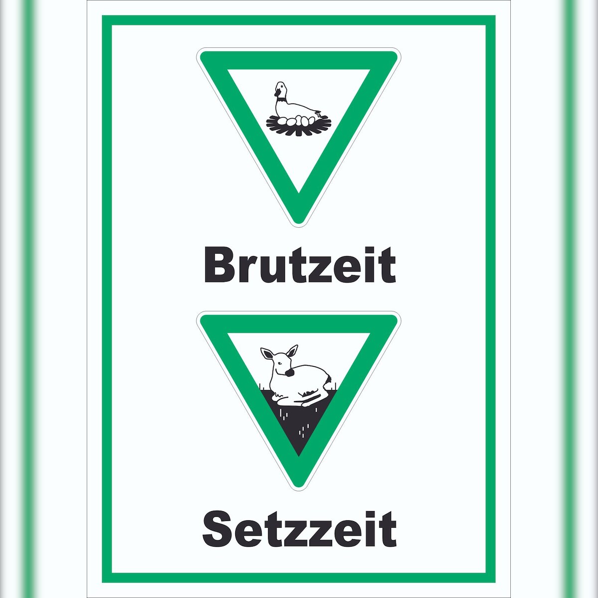 HB-Druck Brut- und Setzzeit hochkant Schild A5 (148x210mm) Image