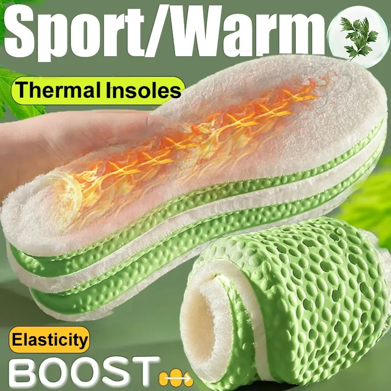 Thermal Insoles for Feet Winter Warm Thermal Memory Foam Shoe Pads Men Women Sports Shoes Shoe Pads