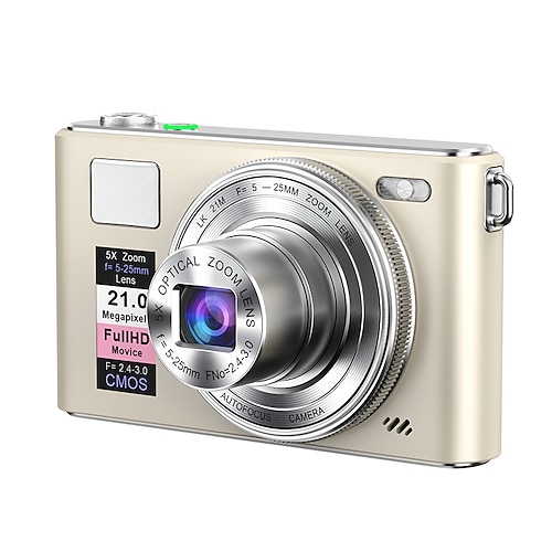 2025 neue 4K-FHD-Digitalkamera mit 64-GB-Karte, kompakte kleine, günstige Kameras, wiederaufladbare Fotokamera, 64-MP-Autofokus-Kamera, sehr gut geeignet für Einsteiger in die Fotografie und Image