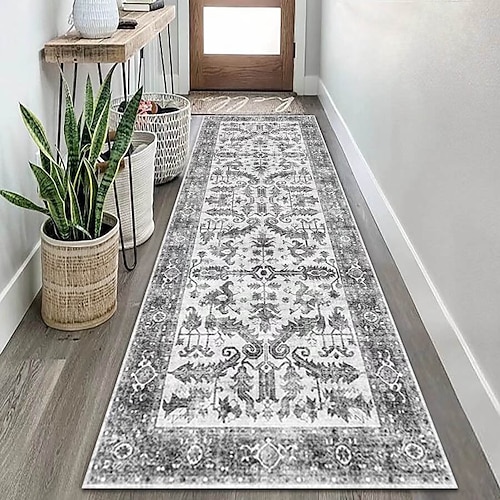 Bereichsteppich für Flur Küche Eingangsbereich Wohnzimmer Schlafzimmer Hotelflur volle Abdeckung weich rutschfest langlebige Bodenmatte Teppich Upgrades Wohnkultur Image