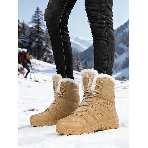 wasserdichte Wanderstiefel für Damen – robust und stylisch, ideal für Outdoor-Abenteuer bei Schnee und Kälte Image