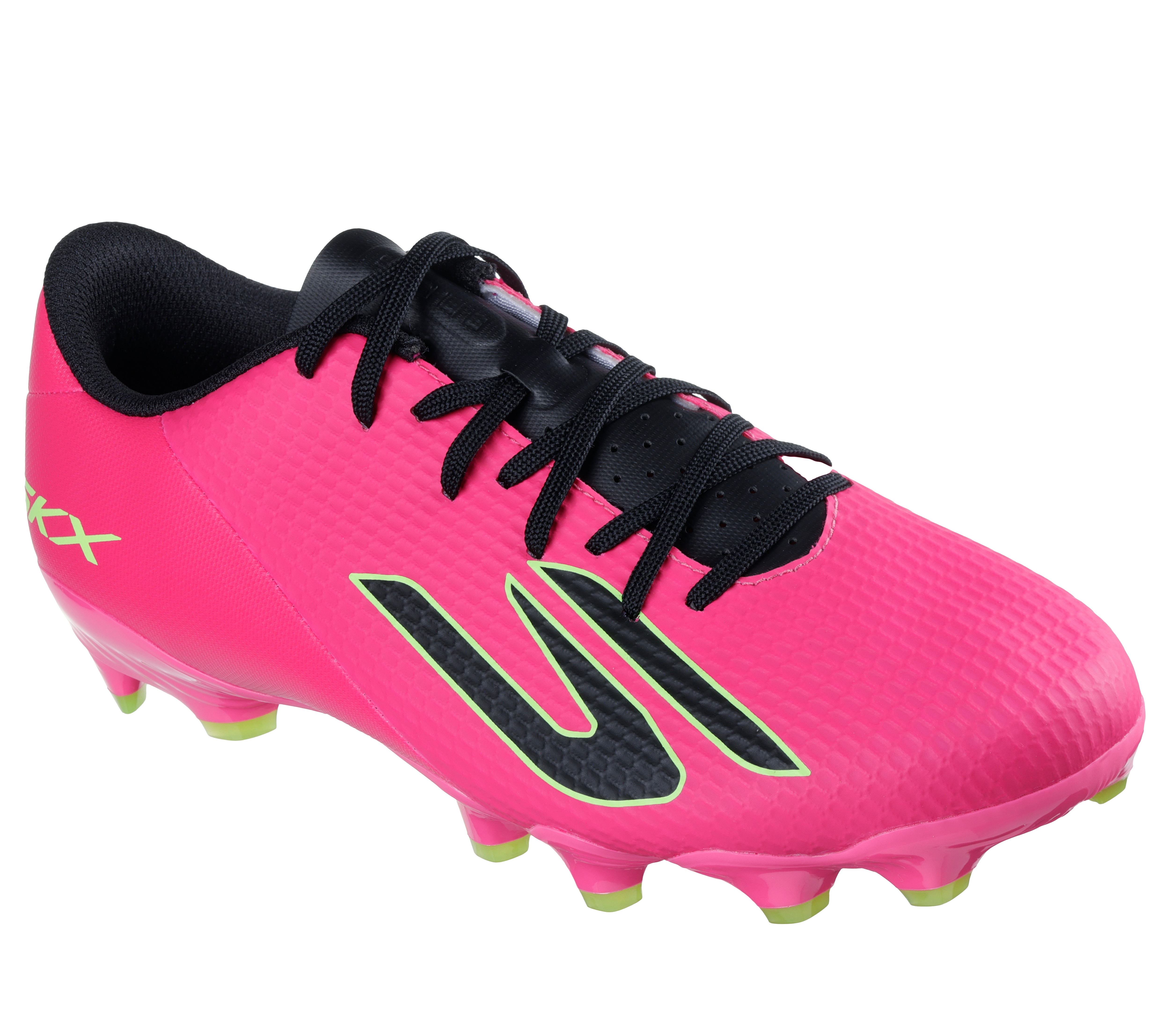 Fußballschuh SKECHERS "GOLD FG, Go Soccer Mens, Skechers Skx_2 Academy Fg", Herren, Gr. 40, pkbk pink, Lederimitat, Schuhe Fußballschuh, Sportschuh, Naturrasenschuh mit Stollen