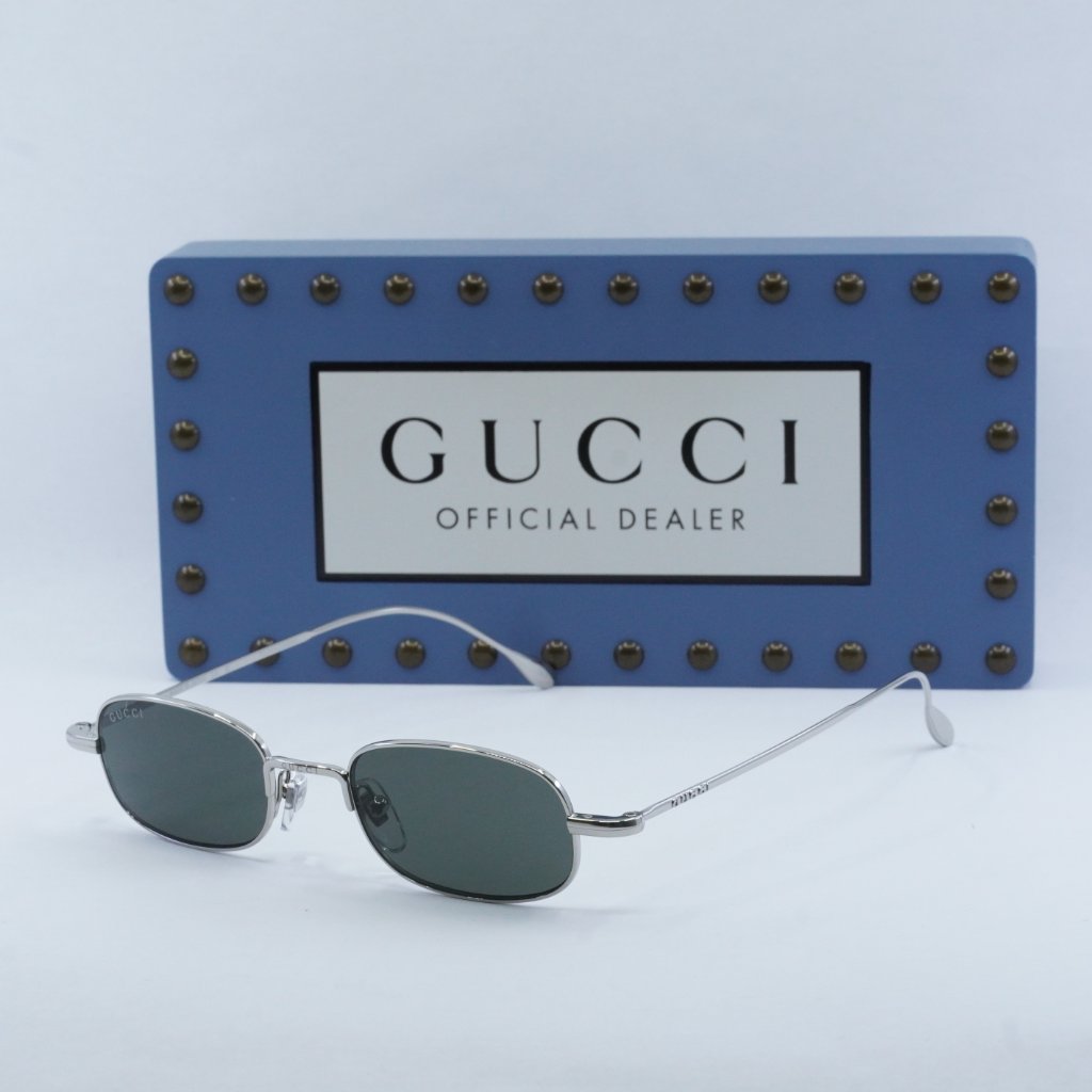 Gucci Accessories | Gucci Gg1648s 008 Rectangle Sunglasses - Silver/Grey | Color: Gray/Silver | Size: 45 - 18 - 145