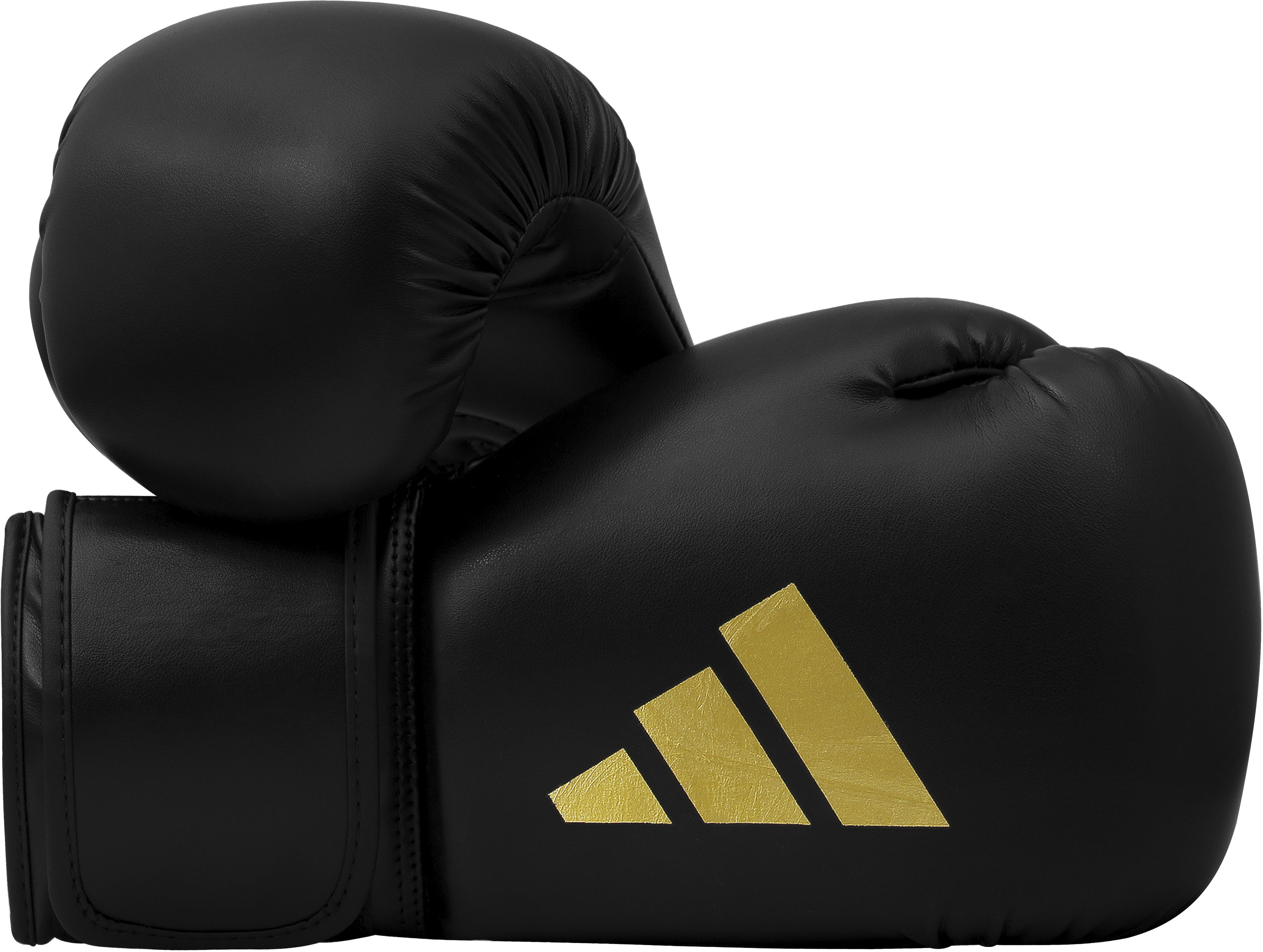 Boxhandschuhe ADIDAS PERFORMANCE "Speed 50" Gr. 10, gold (schwarz, goldfarben), Boxhandschuhe, Damen, 10, Obermaterial: 100% Kunstleder