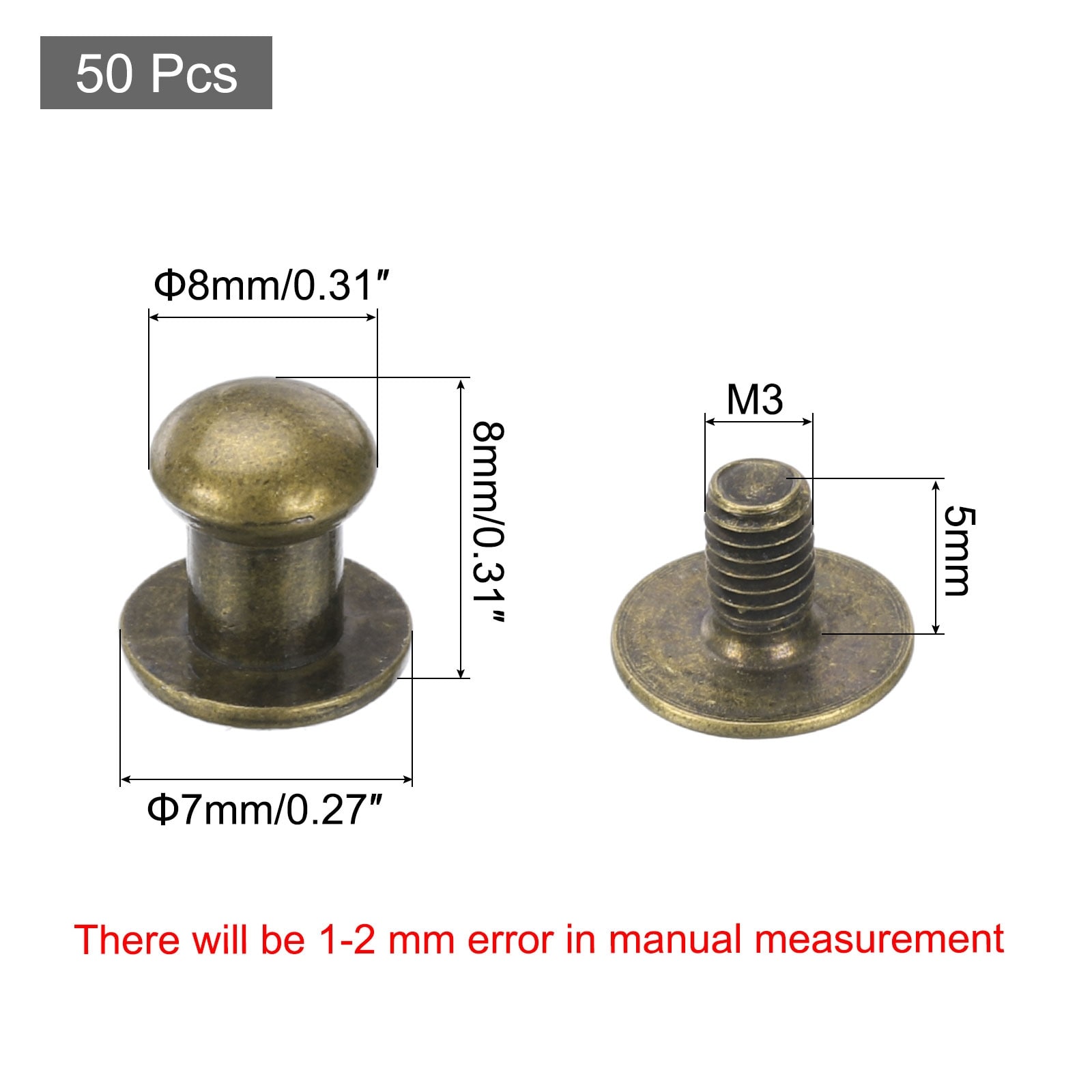 Mini Round Knobs, Small Drawer Pulls, Cabinet Knobs Handles Pulls for Dresser Closet Jewelry Box Gift Case