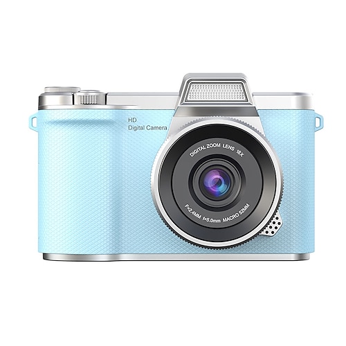 Telecamera CCD portatile HD 1080p con obiettivo 4k e schermo ribaltabile Batteria ai polimeri di litio ricaricabile tramite USB per principianti vlog di viaggio - regalo perfetto per Natale