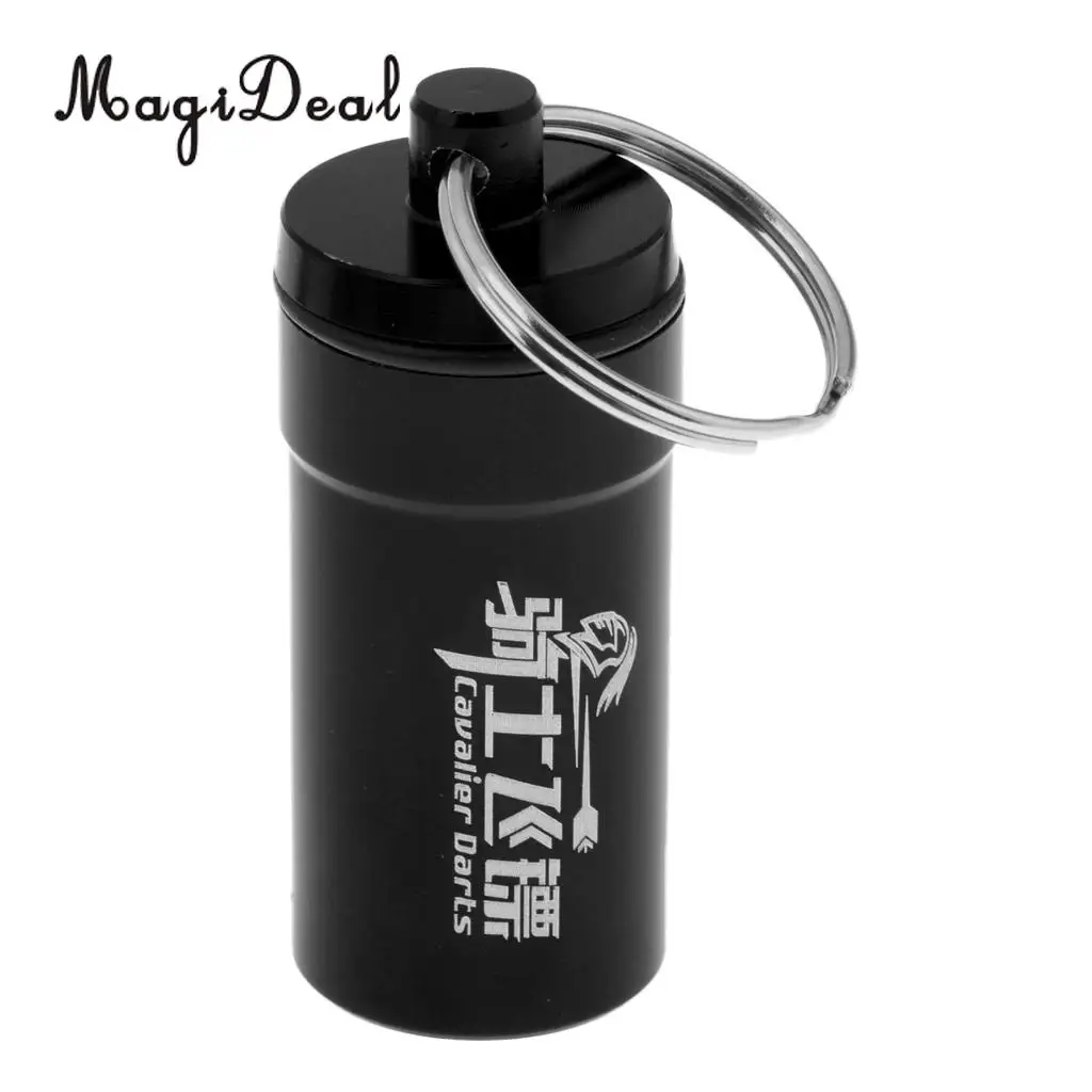 Dart Weiche Tipps Punkte Flüge Schutz Lagerung Box Tragbare Dart Zubehör Verschwender O-Ring Liefert Durchführung Halter w/ schlüssel Ring Image