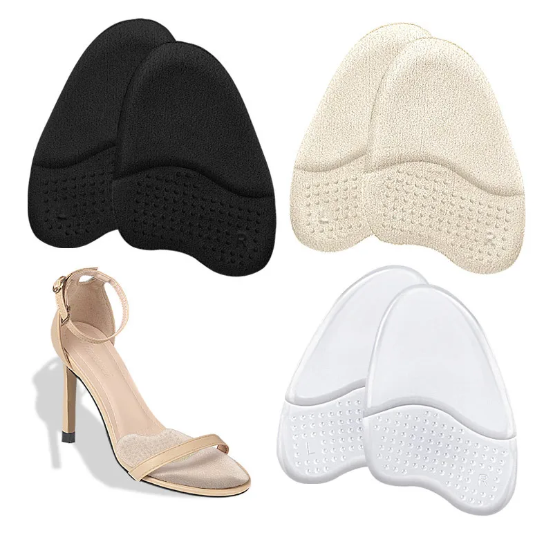 2 stücke/4 stücke Silikon Halbe Einlegesohlen Frauen Schuhe Pads Füße Pads für Heels Fußpflege Produkte Sandalen Vorfuß Nicht-slip Kissen