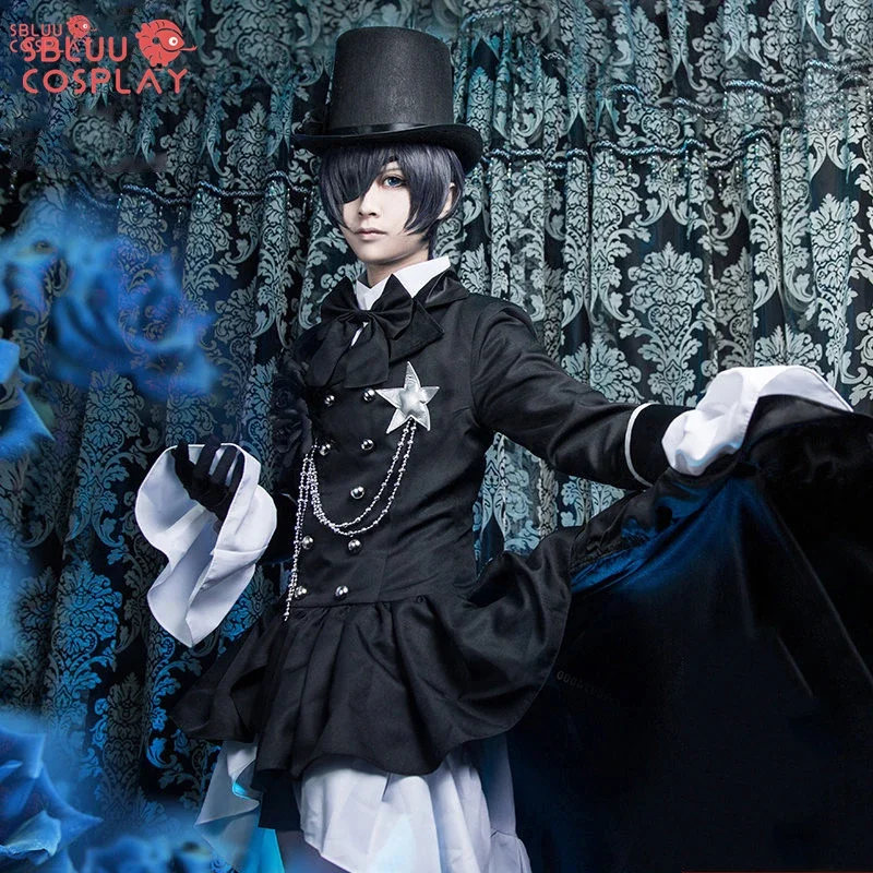SBluuCosplay Ciel Phantomhive Cosplay Kostüm Halloween Frauen Fancy Party Outfit Image