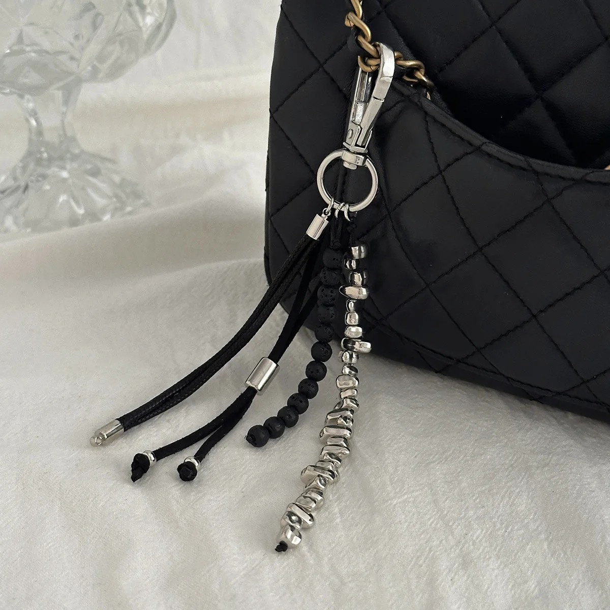 2025 herzförmiger, einzigartiges Design, CCB-Perlenkette, Schlüsselanhänger, Pfirsichperlen, Taschenkette, Anhänger, Schmuck, Alltagskleidung, Schlüsselanhänger, Geschenke Image