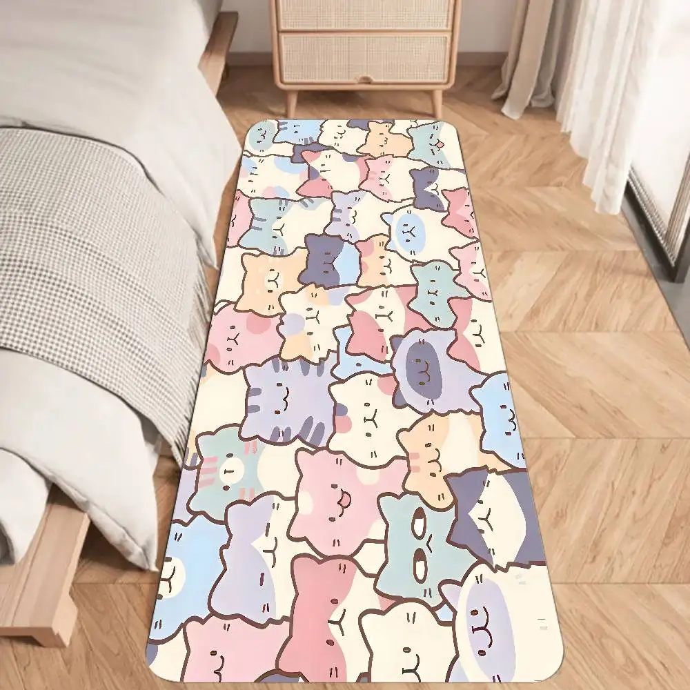 Nette Katze Boden Matte Badezimmer Saugfähige Matte Einfache Tür Schmutz-beständig Matte Home Küche Matte Fuß Matte Eintrag matte