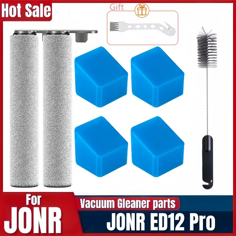 Für JONR ED12 PRO Akku-Nass-Trockensauger Ersatzteile Rollenbürste und Filter Zubehörset Nur Ersatz Image