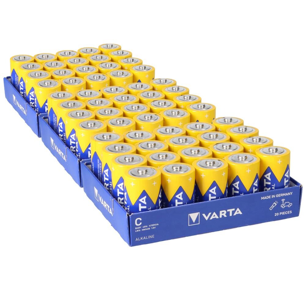 60x Varta 4014 Industrial Baby C Batterie lose Image