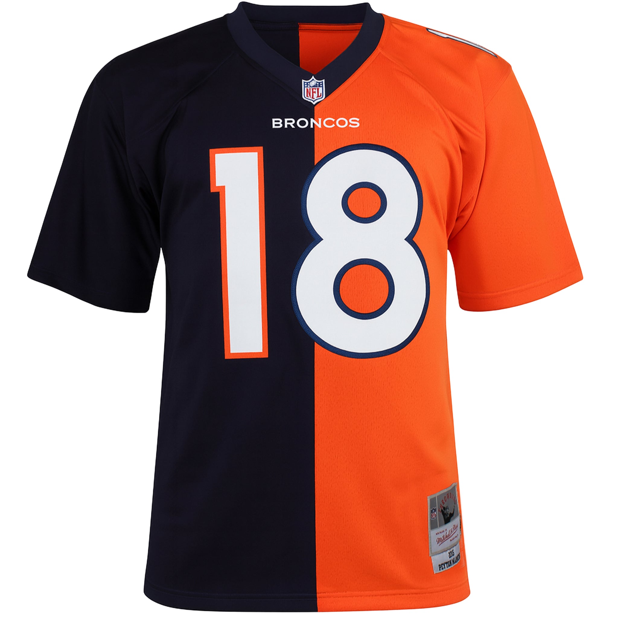 Mitchell & Ness NFL Denver Broncos 18 Manning Herren Split Legacy Trikot Image
