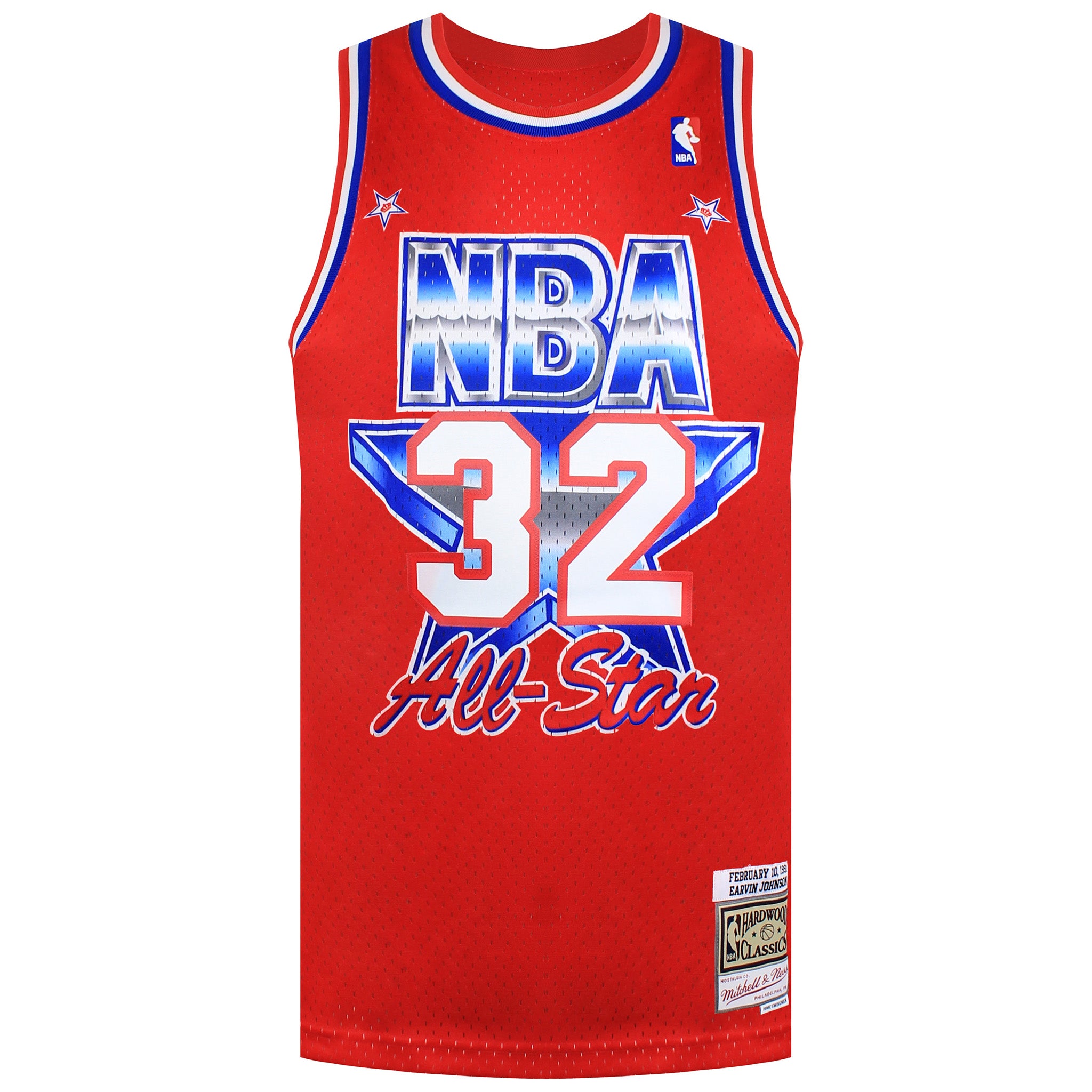 Mitchell & Ness NBA Magic Johnson #32 All Star West Retro Trikot Image