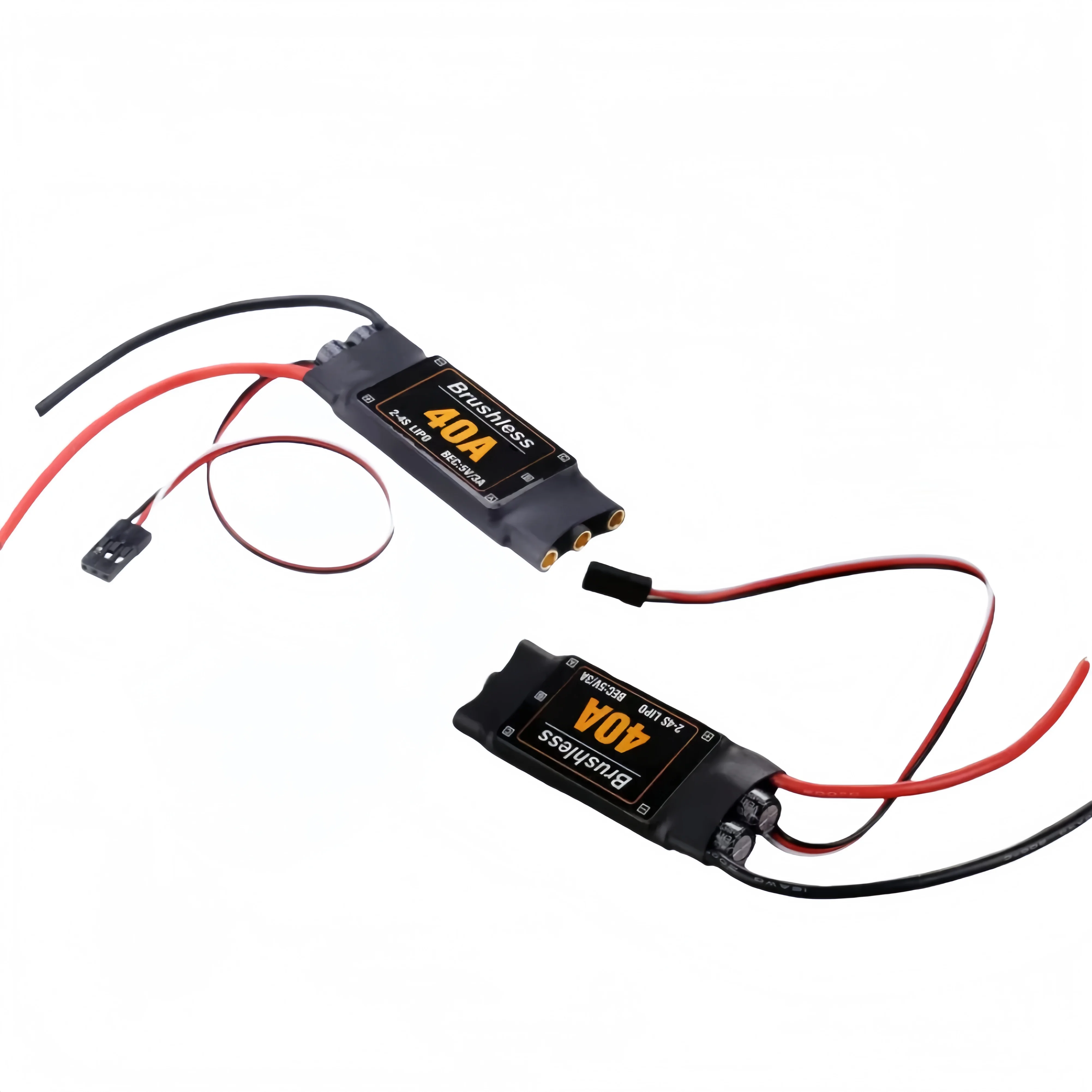 40A kurzfristige, verbesserte Version, bürstenloser elektronischer Geschwindigkeitsregler 2-4S, mit 5V3A/UBEC, FPV mehrachsiger Starrflügel Image