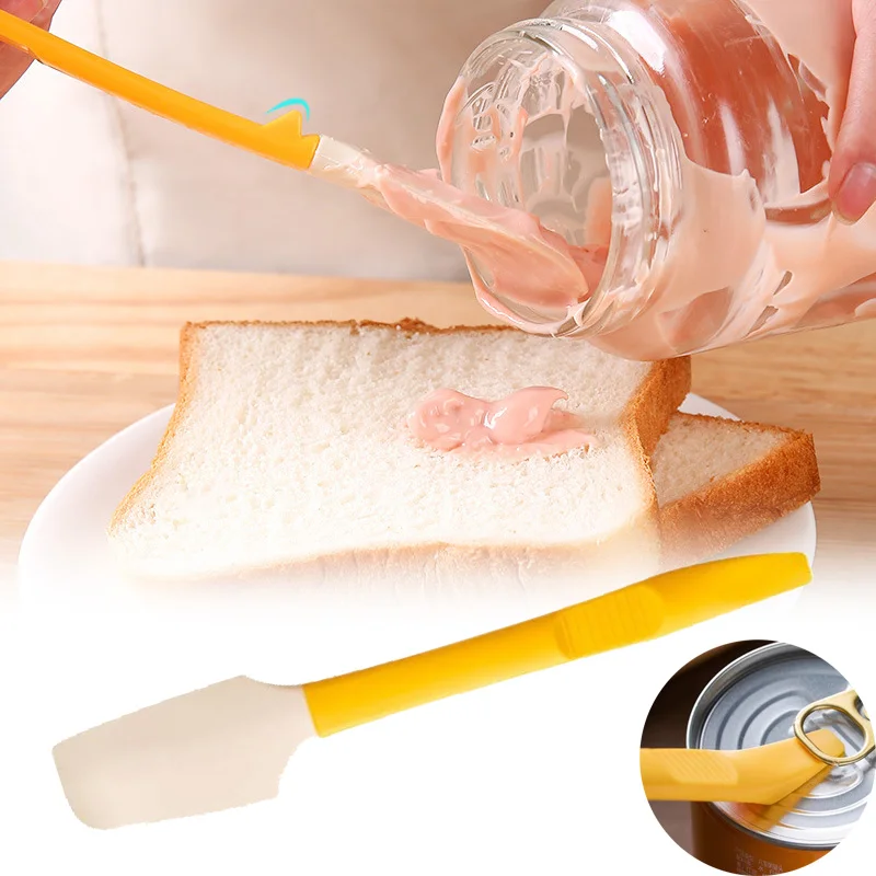 Silikon-Butterspatel, Marmeladenspreizer für Frühstück, Brot, Küchenhelfer, BPA-frei, hitzebeständig, antihaftbeschichtet, Backspatel Image