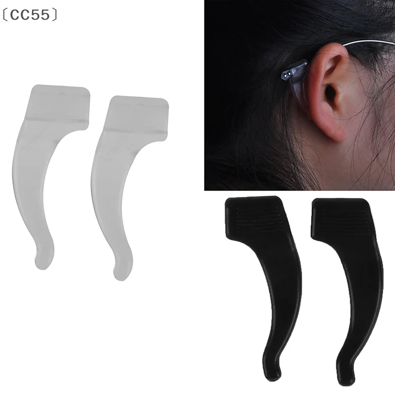 ieniaCC55 Parque1 Paar rutschfeste Brillen-Silikonhaken, rutschfeste Ohrgriffe für Sport- und Outdoor-Aktivitäten Image