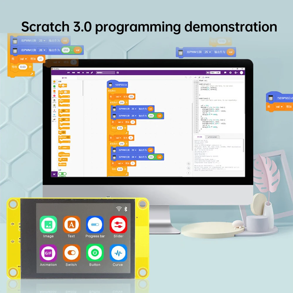 ESP32-Entwicklungsboard für Arduino LVGL WIFI und Bluetooth 2,2-Zoll-Smart-Display LCD-TFT-Modul unterstützt IoT-Anwendungen Image