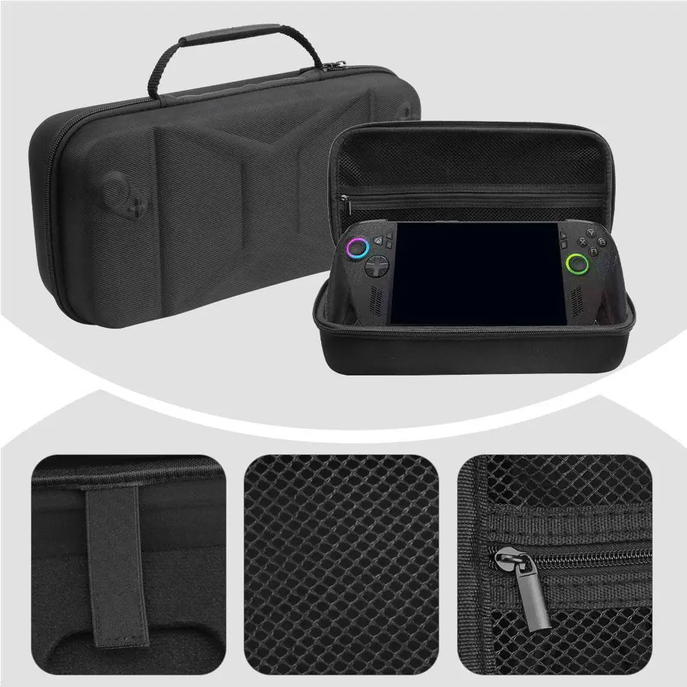 Für ROG Xbox Ally X Handheld Aufbewahrungstasche Stoff gemustert Anti Drop wasserdichte Tasche Hartschale stoßfest Image