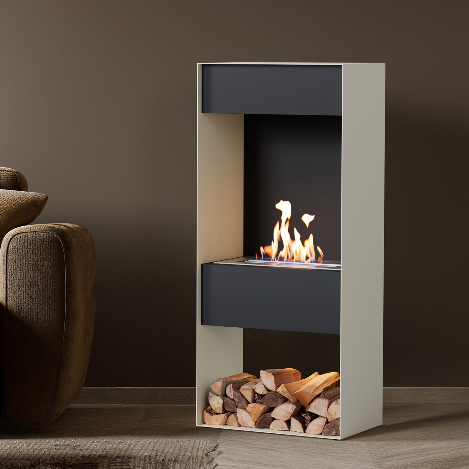 Noble Flame CORE [Design Bioethanol Kamin]: Weiß Image