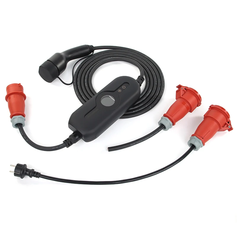 11KW 16A Typ2 EV Tragbares Ladegerät EVSE Ladebox Elektroauto-Ladegerät CEE-Stecker Elektrofahrzeug-Ladegerät Image