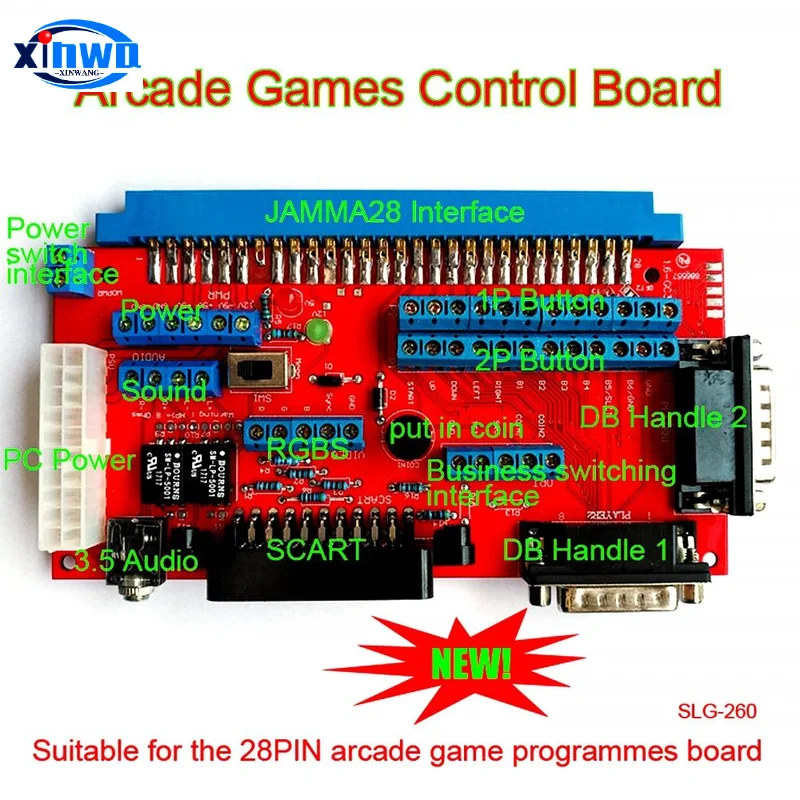 Cbox Konverter Board Db Joypad Scart Griff Joypad Jamma Für Neo Geo Arcade Spiel Bord Videospiel Maschine Joystick Konverter