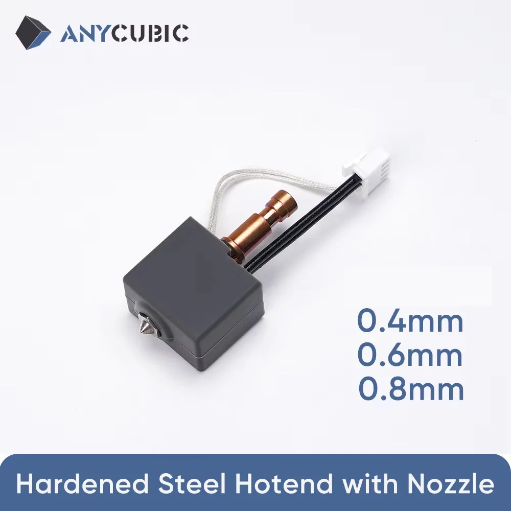 ANYCUBIC 0,4 mm 0,6 mm 0,8 mm Schnellverschluss-Hotend aus gehärtetem Stahl mit Düse für Kobra S1 Combo für Kobra 3 Max Image