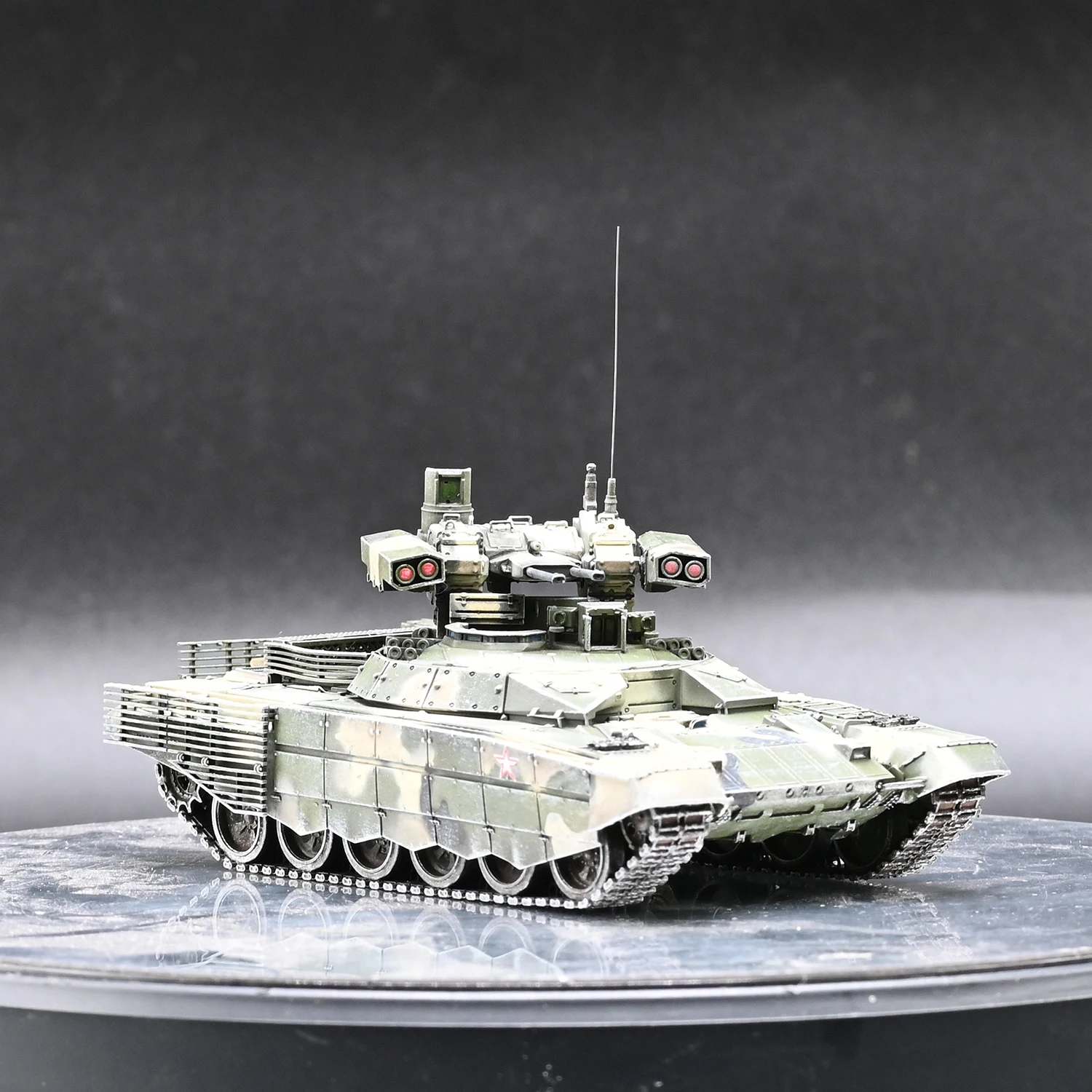 unistar Russisches BMPT-Panzermodell aus Kunststoff im Maßstab 1:72, militärisierter Kampfkenntyp, klassische Geschenke für Erwachsene, Souvenir, statische Anzeige Image