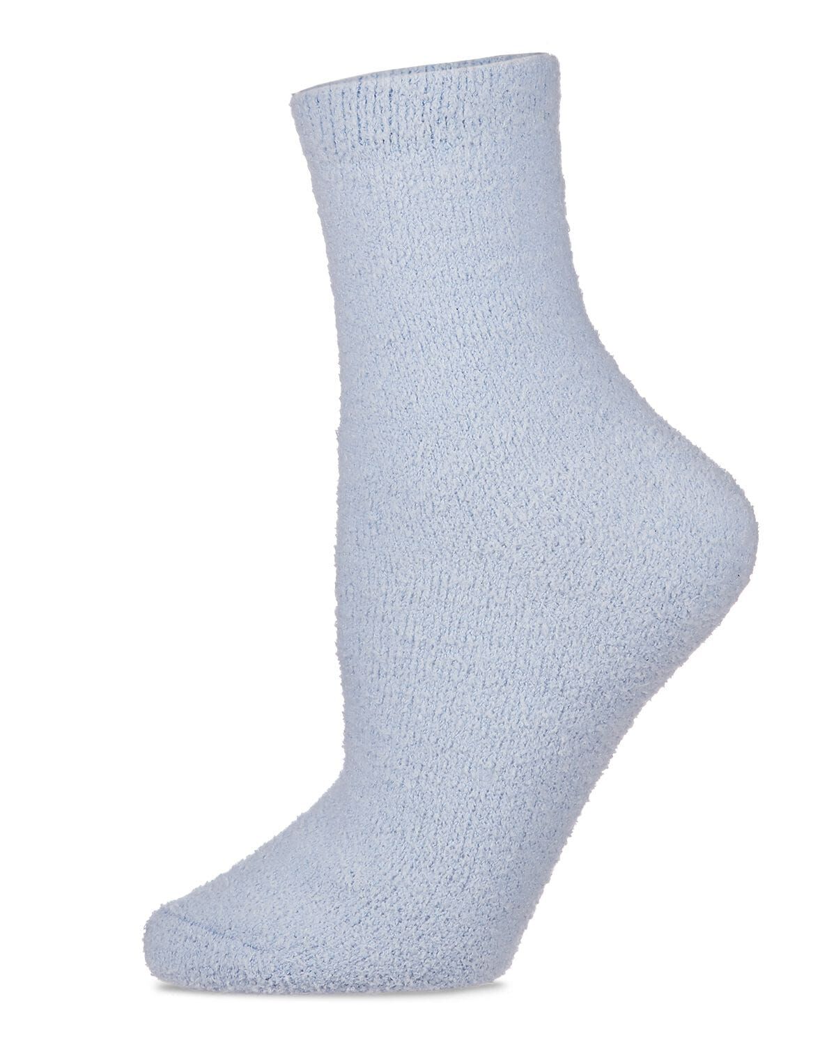 Plus Size Women's Women's Gel-Lined Solid-Color Citrus Scented Ankle Sock by MeMoi in Blue (Size ONE SIZE)