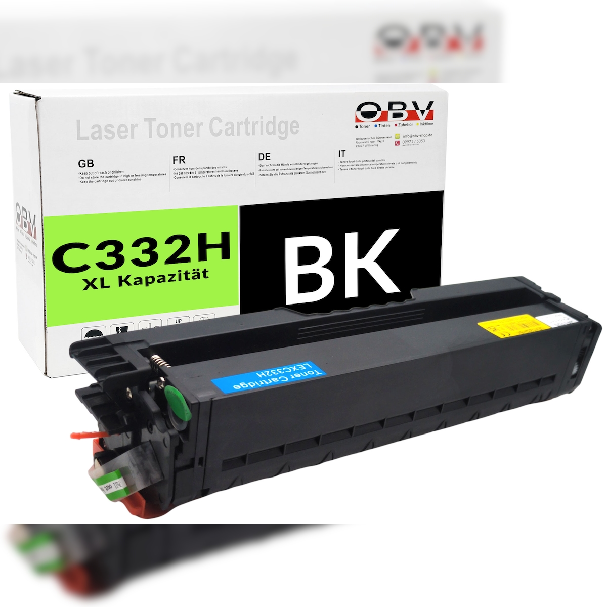 OBV kompatibler Toner für Lexmark C332HK0 für C3326dw & MC3326adwe Schwarz Image