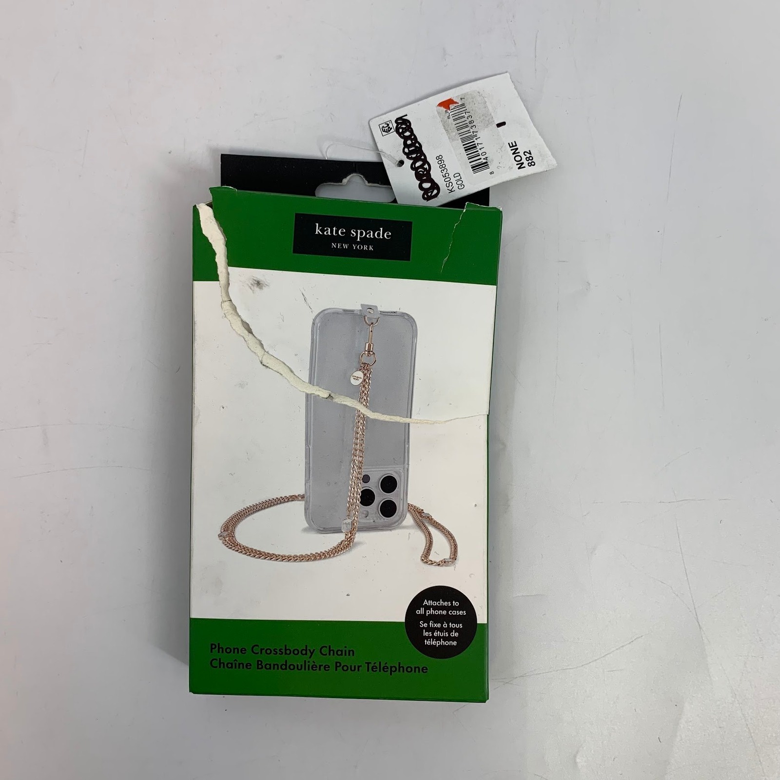 Kate Spade New York Cell Phones & Accessories | Kate Spade New York Phone Crossbody Chain Gold Attachment For All Phone Cases | Color: Gold | Size: Os