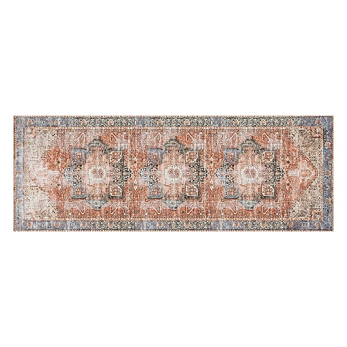 Bereichsteppich für Wohnzimmer und Schlafzimmer faltbar weich rutschfest dicker Imitations-Kaschmir runder Teppich Nachttischmatte waschbar Wohnkultur Teppich Image