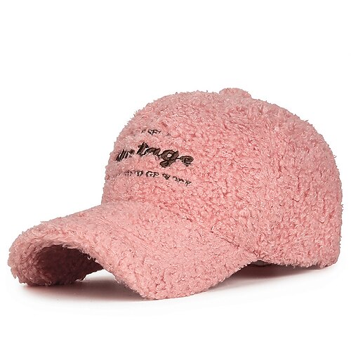 Per uomo Cappelli Invernali Cappello Invernale Caldo Berretto da baseball invernale con paraorecchie Cappellino da Baseball Invernale Nero Rosa Poliestere Pile Moda Moderno Contemporaneo