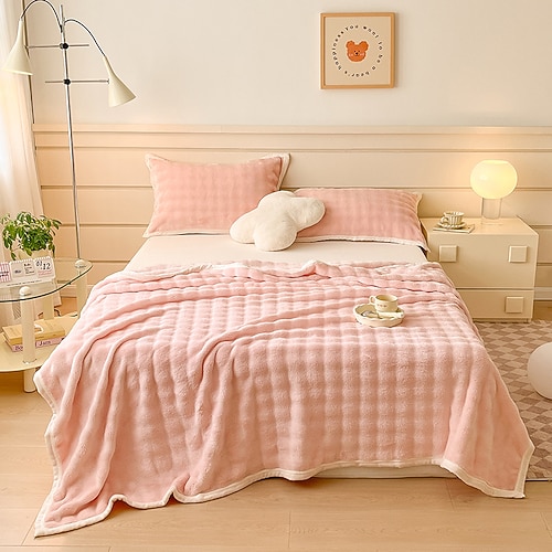 Decken Überwürfe, Gestreift Polyester Weich Decken Image