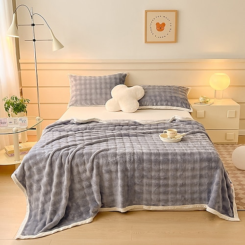 Decken Überwürfe, Gestreift Polyester Weich Decken Image