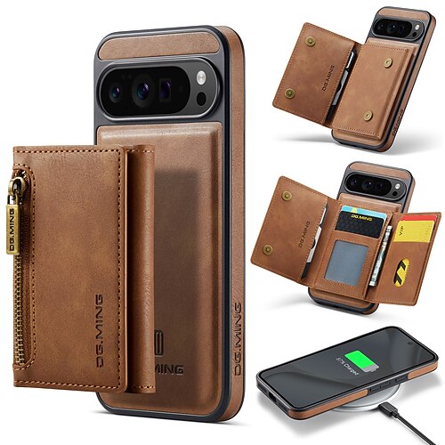 Handy Hülle Handyhüllen Für Google Pixel 10 Pro XL Pixel 10 Pro Pixel 9 Pro Pixel 9 Pro XL Pixel 8 Pro Pixel 8 Pixel 9 Rückseite Stoßfest Retro TPU PC PU-Leder