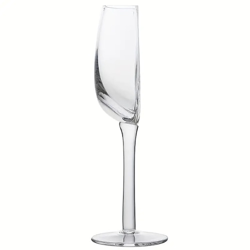 Weinglas aus Kristallglas im europäischen Stil, kreatives Rotweinglas aus Kristallglas, halbes Champagner-, Cocktail- oder Bierglas, Bar-Stielglas, Weihnachtsgeschenk Image