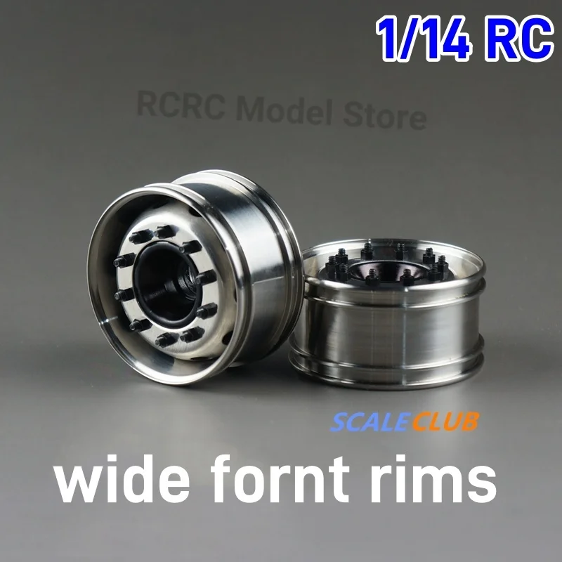 1:14 RC Spielzeug Lkw Universal Vorne Breite Und Schmale Felgen Nabe Für Tamiya 1/14 RC Traktor Lkw Teile Zubehör SCALECLUB G-FKJ-1