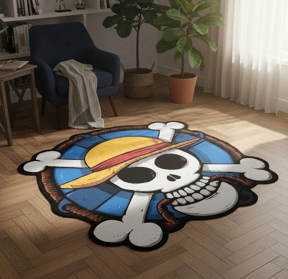 One Piece Figur Anime Teppich Shanks Zoro Ruffy Beliebter Stil Nika Anpassen Cartoon Teppich Handgefertigter Teppich Teppich für Heimdekoration Image