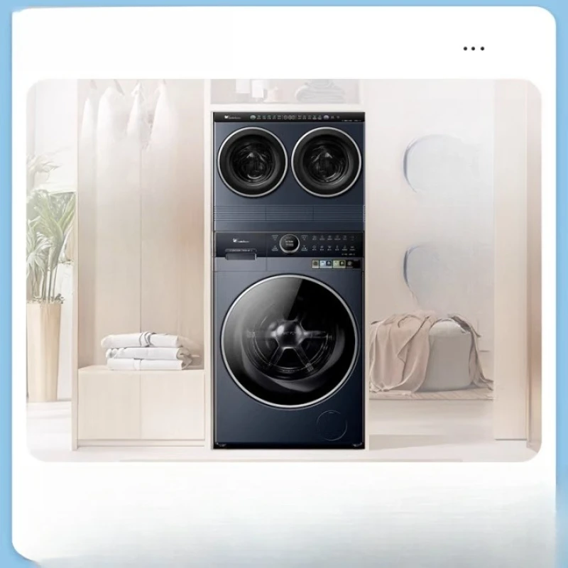 Mini Lazy Waschen und Trocknen integrierte Doppelzylinder-Trennwand-Waschmaschinen-Set-Kombination mit drei Zylindern