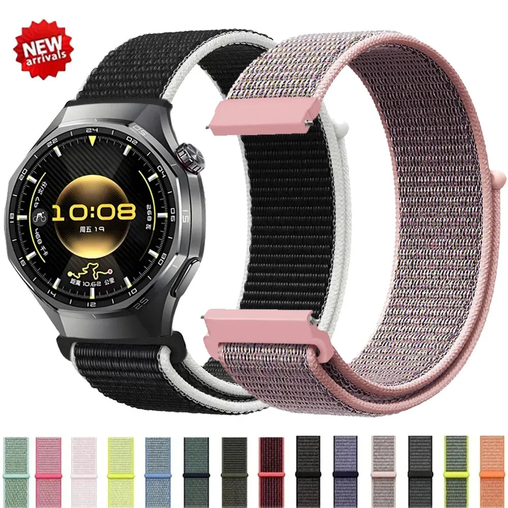 20mm 22mm Nylon Loop Band Für Huawei Uhr GT 6 Pro GT6 GT5 GT4 GT3 GT2 46mm Sport armband Correa Für Huawei Uhr 5/4/3 Strap Image