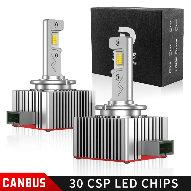 2PCS D1S D3S LED CANBUS Lampadina Del Faro Allo Xeno D2S D4S D5S D8S Led HID 300W 40000LM 1:1 Xenon Plug & Play Super Luminoso Auto Lampada 12V