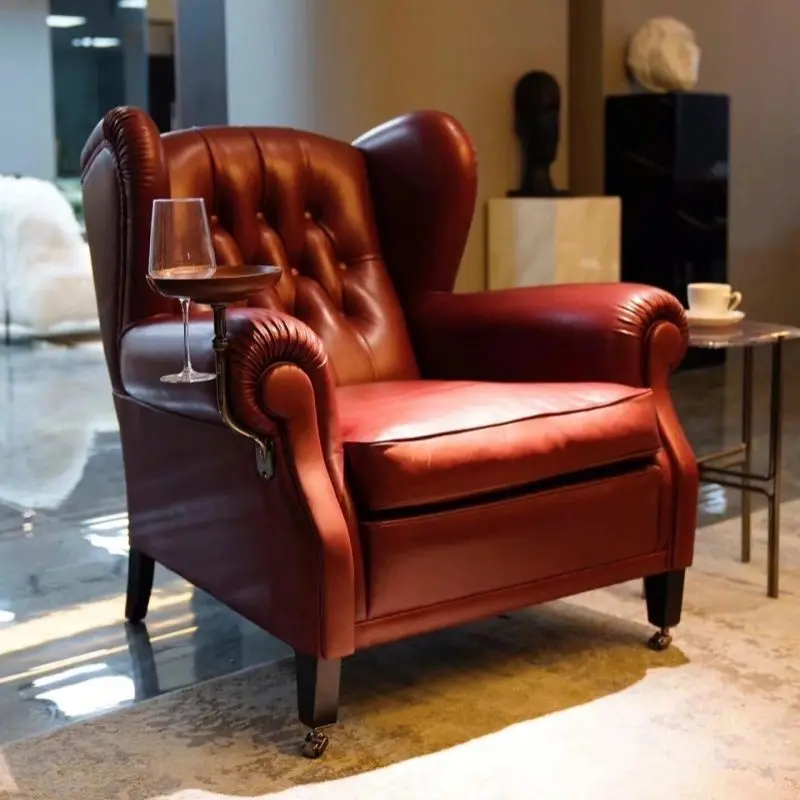 1919 Pate-Zigarrenstuhl, italienischer Einzelstuhl, amerikanisch, klassisch, Wohnzimmer, Hotel, Schlafzimmer, Freizeit, Tiger, Empfang Image