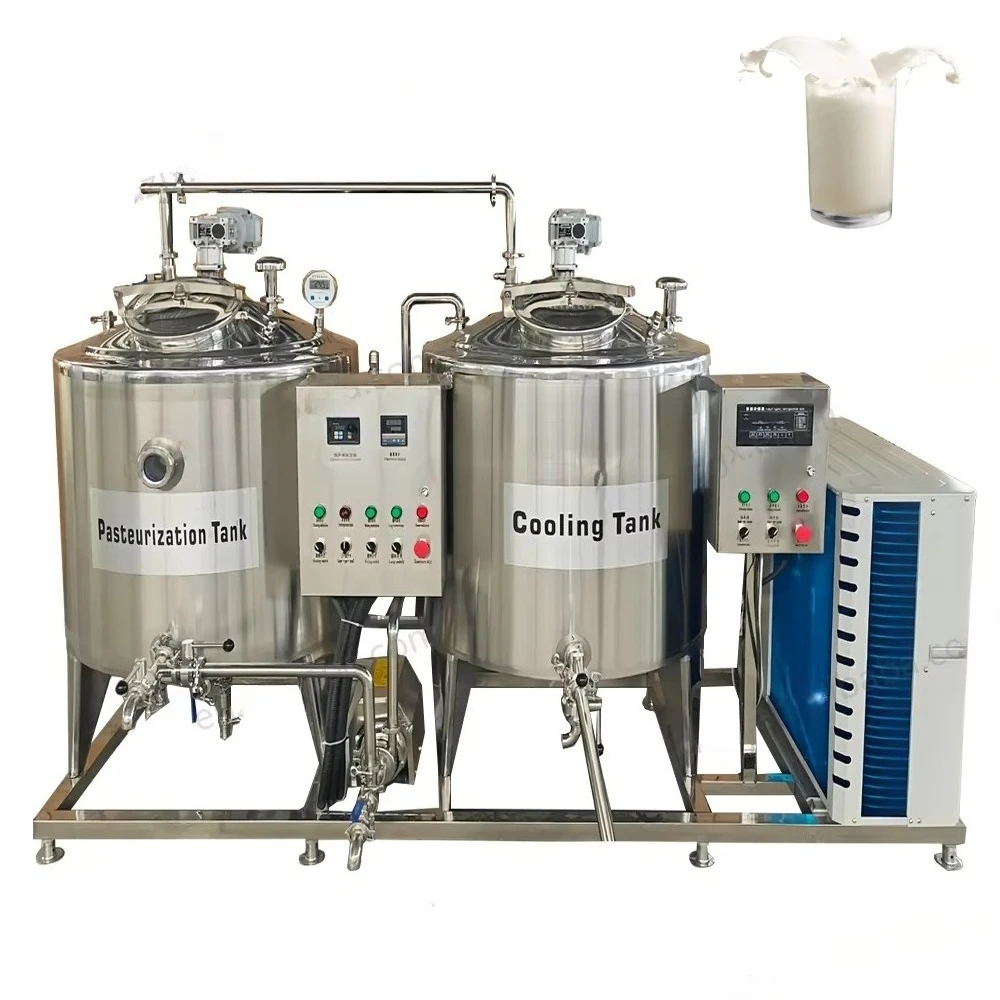 DZJX 100 1000 Liter Ultrahochtemperatur-Eiermilchpasteur und Kühlmaschine Fruchtsaft Pasteurisierungstank Preis Image