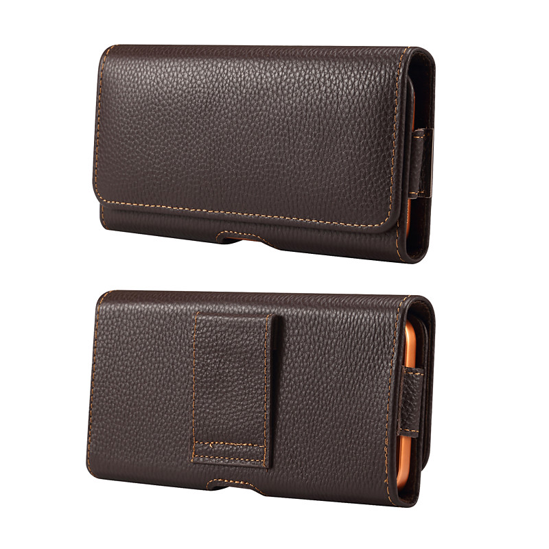 Men Cellphone Loop Holster Case Belt Waist Bag Props PU Leather Purse Phone Wallet Vintage Belt Mobile Phone Protective Sheath