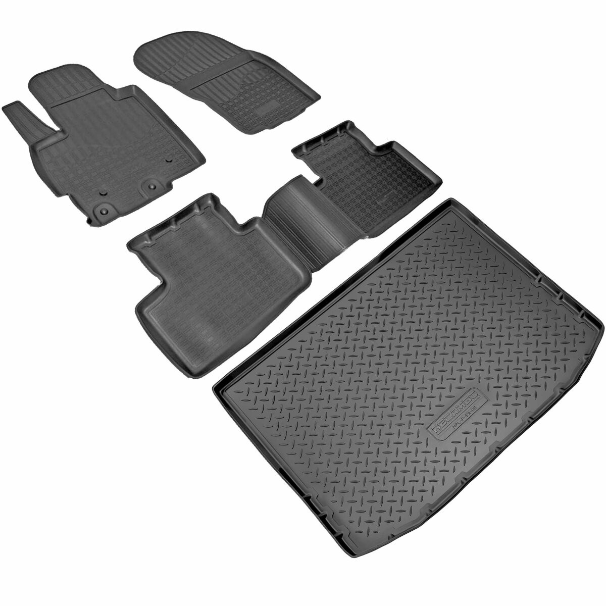 RECAMBO Fußmattensatz MITSUBISHI KF-019 Autofußmatten Image