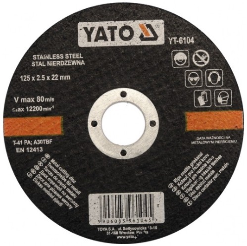 YATO Trennscheibe, Winkelschleifer YT-6104 Image