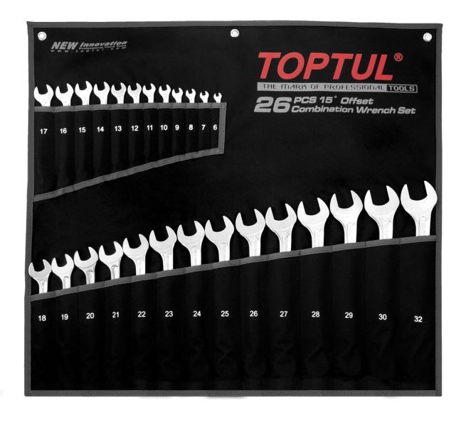 TOPTUL Ring- / Gabelschlüsselsatz GPAX2601 Image