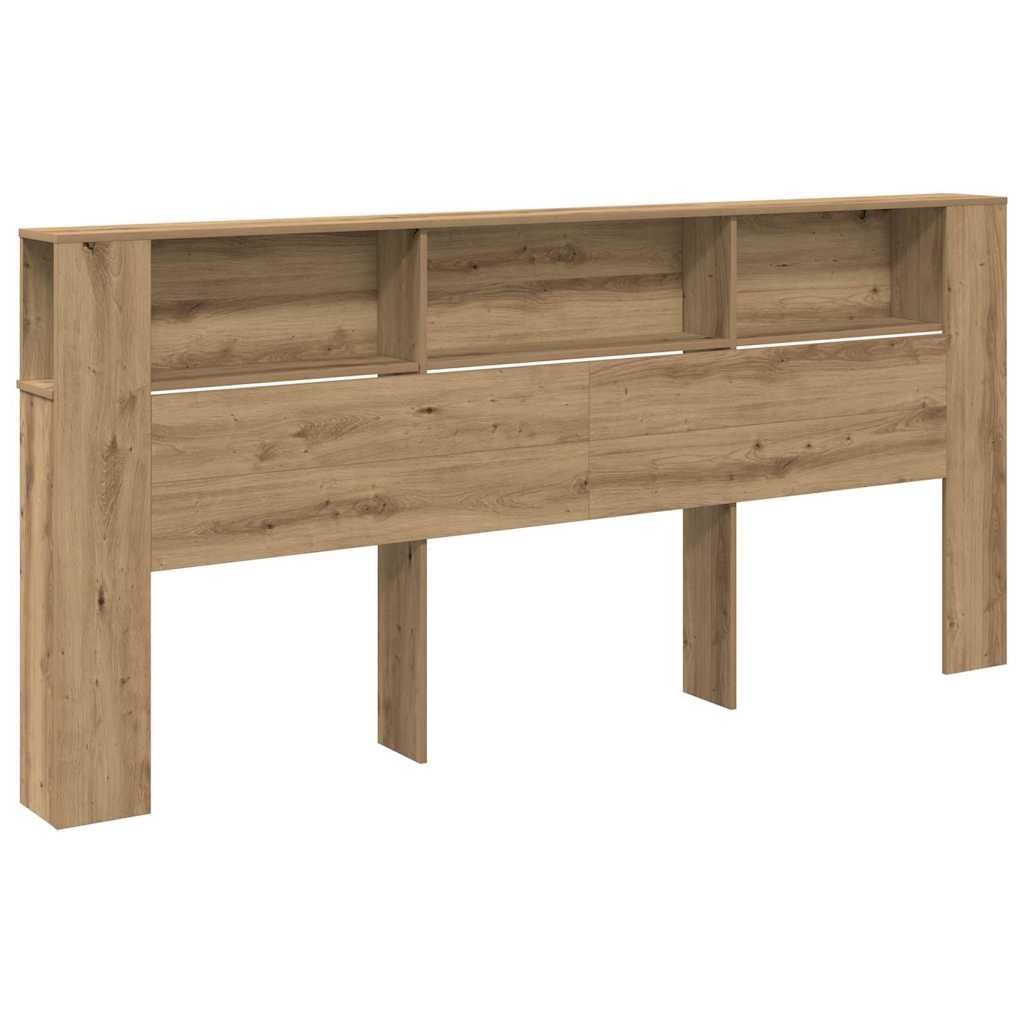 vidaXL Kopfteil Schrank Artisan-Eiche 220 x 18,5 x 104,5 cm Image